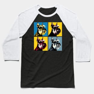 Standard Schnauzer Pop Art - Dog Lovers Baseball T-Shirt